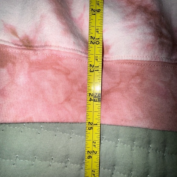 Pink Tie-Dye Mickey Mouse Never Stop Trying Sweatshirt. Sz. LG VGUC - Picture 6 of 8